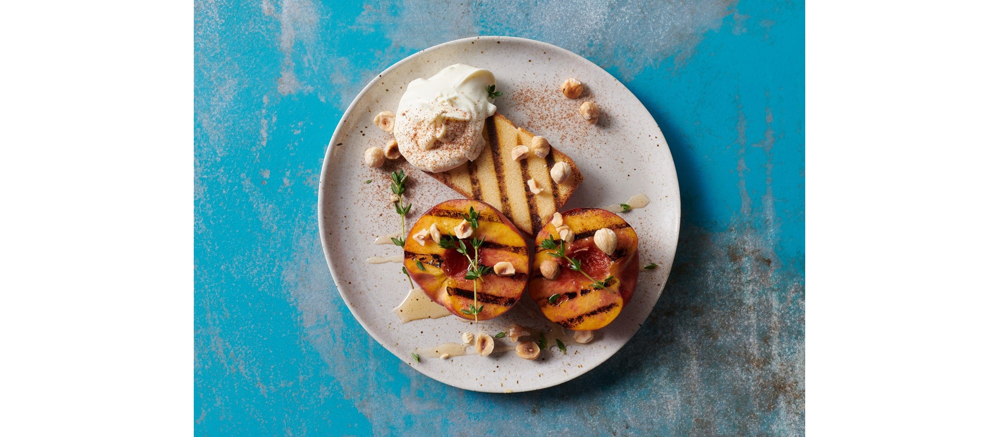Easy and delicious Grilled Peaches and Pound Cake recipe using the Full Range Mode setting of your Wolf Oven